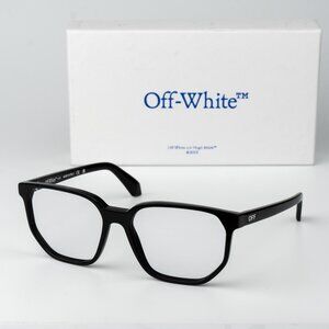 Off-White STYLE 39 Men Eyeglasses Black Square OERJ039 1000 NEW AUTHENTIC
